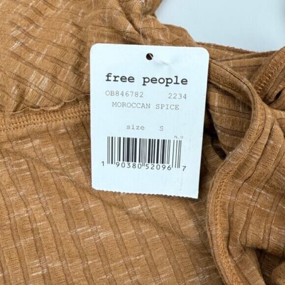 Free People We The Free East Coast Wrap Sweater In Moroccan Spice Size Small - Picture 4 of 6